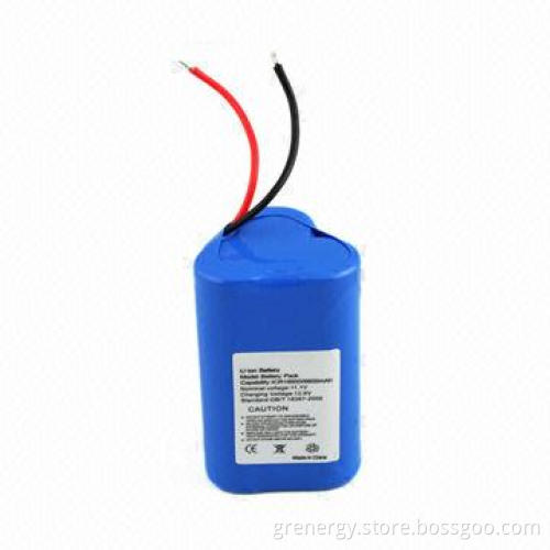 11.1V 1800mAh Li-ion Battery Pack 3S1P, CE, UL, RoHS Approved, Used for Medical Devices, DC Motor